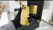LUXURY 24K GOLD IPHONE 13 PRO WITH PERSONALIZATION
