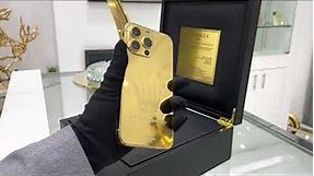 LUXURY 24K GOLD IPHONE 13 PRO WITH PERSONALIZATION