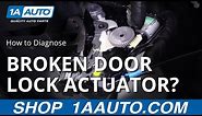 Car Door Lock Not Working Right? How to Diagnose Door Lock Actuator