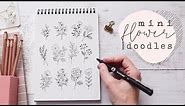 Mini Floral Doodles | Learn To Draw Simple Flowers