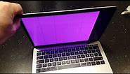 MacBook Pro 13" from 2018 pink screen