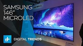 Samsung 146-inch MicroLED 4K TV and 85-inch 8K