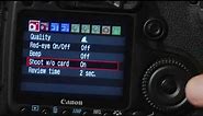 Canon EOS 40D: LCD Menu Operations