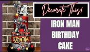 Decorate This Awesome IRON MAN Birthday Cake!