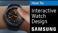 How To Create Interactive Galaxy Watch Designs Using Tap Reveal