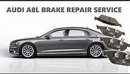 HOW TO REPLACE AUDI A8 BRAKES 2012 - 2018 #audi #brakeservice #a8