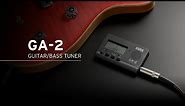 Introducing the new KORG GA-2; The compact handheld tuner for guitar & bass