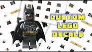 How to Make Custom LEGO Minifigure Decals/Stickers!
