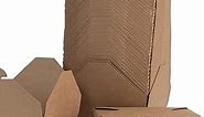 Take Out Food Containers Microwaveable Kraft Brown Take Out Boxes 45 oz (50 Pack) Leak and Grease Resistant Food Containers - Recyclable Lunch Box - To Go Containers for Restaurant, Catering and Party