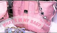 WHAT'S IN MY BAG? MCM LIZ TOTE | MCM MEETS VICTORIA'S SECRET | BLOSSOM PINK