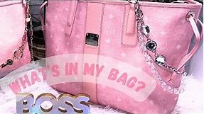 WHAT'S IN MY BAG? MCM LIZ TOTE | MCM MEETS VICTORIA'S SECRET | BLOSSOM PINK