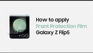 How To Apply Screen Protector On Your Galaxy Z Flip 5 | Samsung UK