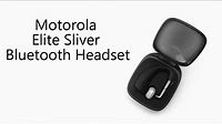 Motorola Elite Sliver Bluetooth Headset Video Review