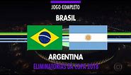 Jogo Completo - Brasil x Argentina - Eliminatórias da Copa 2018 - 10/11/2016