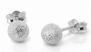 Sterling Silver 4mm Ball Stud Earrings | Argemti Jewellery