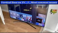 Vertical lines on TV Most common causes