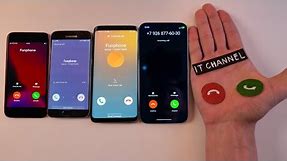 HandPhone vs iPhone 14 Pro Max vs Samsung Galaxy S7 incoming call