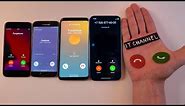 HandPhone vs iPhone 14 Pro Max vs Samsung Galaxy S7 incoming call