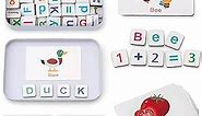 Magnetic Letters Numbers Alphabet Fridge Magnets ABC 123 Educational Toy Set Preschool Learning Spelling Counting Uppercase Lowercase Math for 3 4 5 Years Kid Toddler