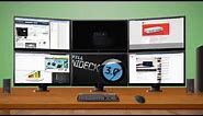 How to connect multiple monitors to a pc or laptop
