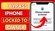 Bypass IPhone Locked To Owner|How To Bypass IPhone Activation Lock|Unlock IPhone Locked To Owner