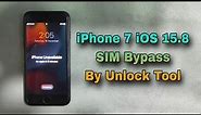 How To iPhone 7 iOS 15.8 SIM iCloud Bypass By Unlock Tool