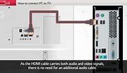 How to easily connect your PC to your LG TV