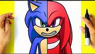 How to DRAW SONIC and KNUCKLES - Sonic 2 Movie