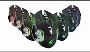 Wireless Gaming Mouse LED RGB Backlight USB Rechargeable FREE WOLF X8