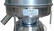 Electric Automatic Sieve Shaker Vibrating Sieve Machine Food Industrial Stainless Steel Sifter for Granule Powder Grain (12 Mesh 1.6mm)
