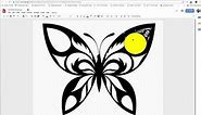 Making a Butterfly collage Using Google Drawings