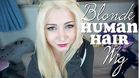 Amazing Blonde HUMAN HAIR Wig!! // Uniwigs Review