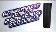 Best Tumbler Thermos Mug for caffe latte or messy drink: Starbucks Reserve Stainless Steel