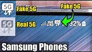 What Is The Difference Between a 5G Solid White/Black Background Symbol On Samsung Phones