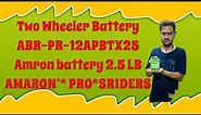 Amron battery 2.5 LB Two Wheeler Battery ABR-PR-12APBTX25 Amron battery 2.5 LBAMARON®* PRO*SRIDERS