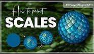 How To Paint Scales (the easy way!)• 30 Days Of Digital Art 2022
