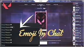 VALORANT | how to use emojis in chat |