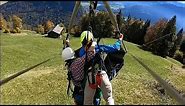 Man hangs on for dear life during harrowing hang-gliding mishap