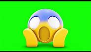 Scared emoji 2-efecct green screen