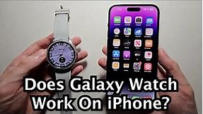 Does Samsung Galaxy Watch 6 Classic Connect to iPhone?