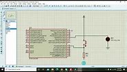 how to use push button with atmega328 | simulation of push button with atmega328 in proteus