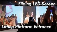 Sliding LED Screen & Lifting Platform Entrance