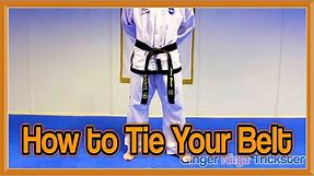 How to Tie Your Belt for Martial Arts (Taekwondo) | GNT Tutorial