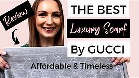 The one and only!🧣Review of the very versatile Gucci Wool GG Jacquard Scarf for every occasion!