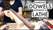 Making Large Dowels WITHOUT a Lathe // Woodworking Jig // Dowel Maker