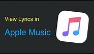 How To View Lyrics In Apple Music (and iTunes)