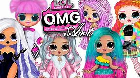 LOL Surprise OMG Dolls Art | LOL OMG Time-lapse Drawing - Arts and Paper Dolls