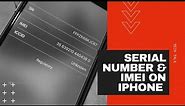 How To Find The Serial Number And IMEI On iPhone