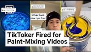TikToker Fired for Viral Paint Mixing Videos Gets New Job | NowThis