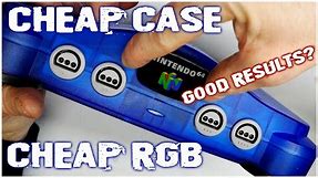Nintendo n64 translucent case and RGB mod